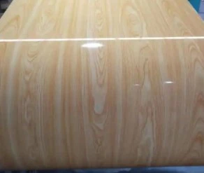 Bobina de aluminio recubierta de color prepintada de madera